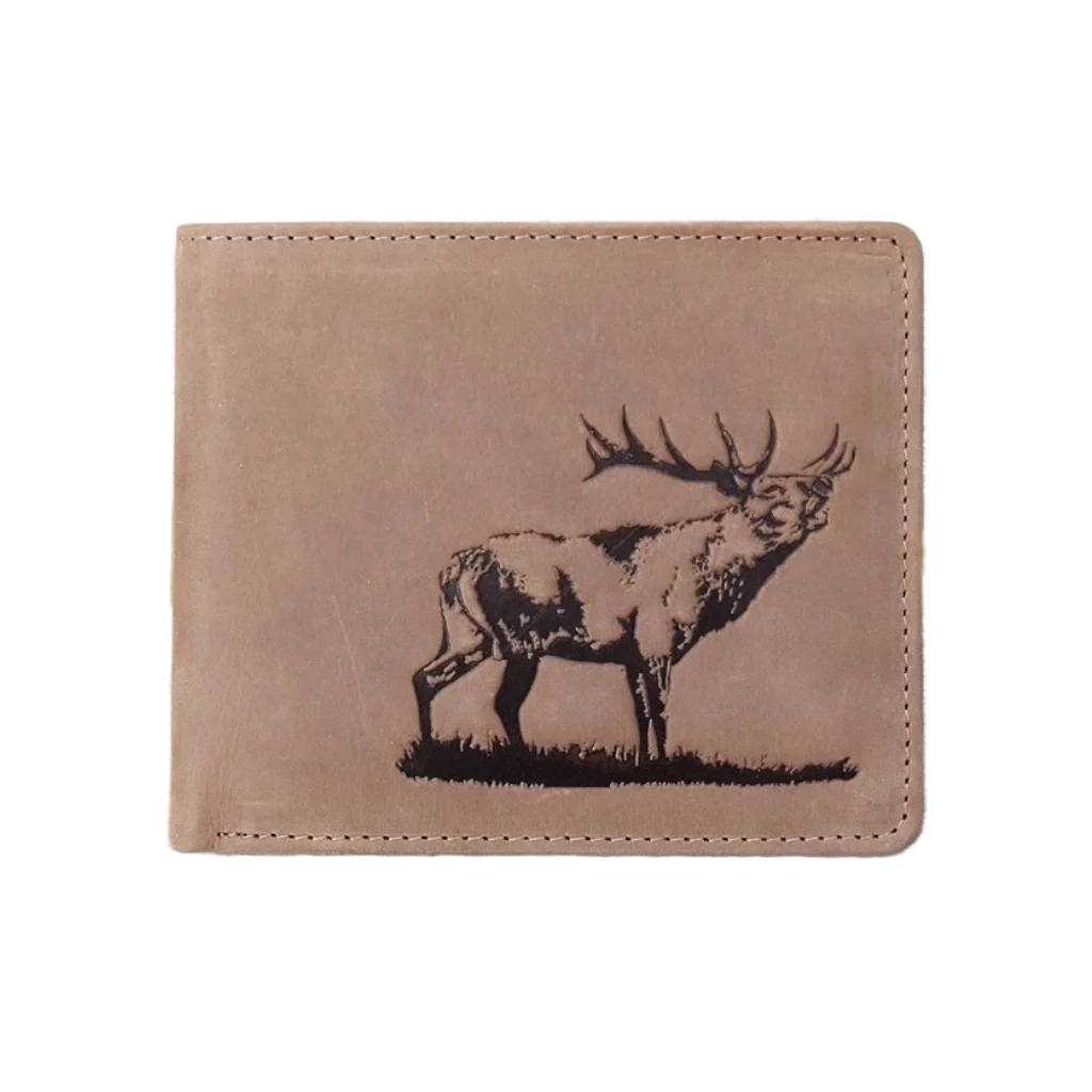 Poľovnícka koženná peňaženka 40 - jeleň