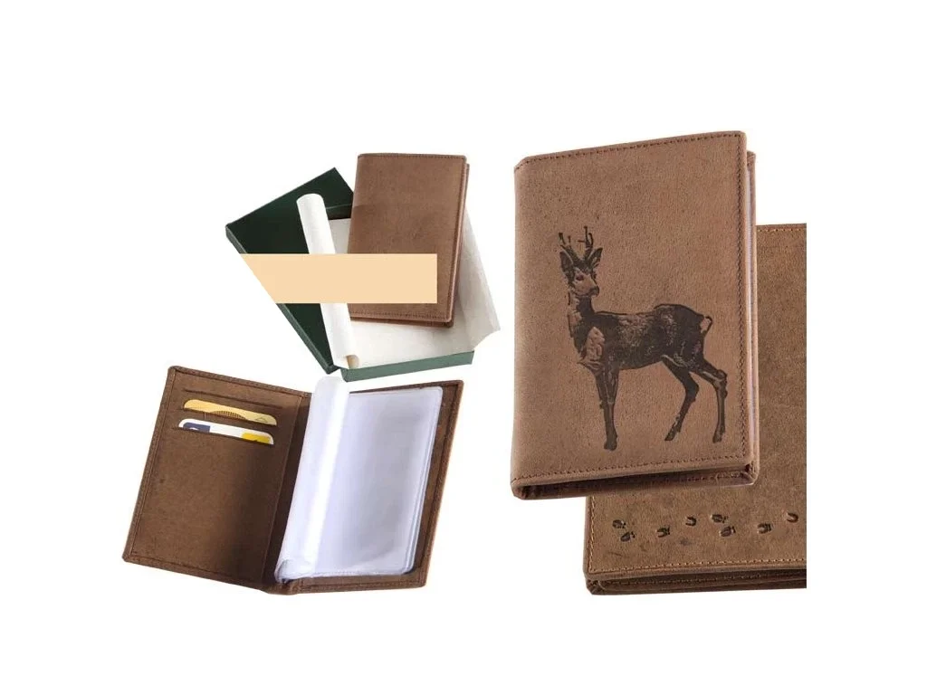 Poľovnícke púzdro na doklady, dokladovka - srnec