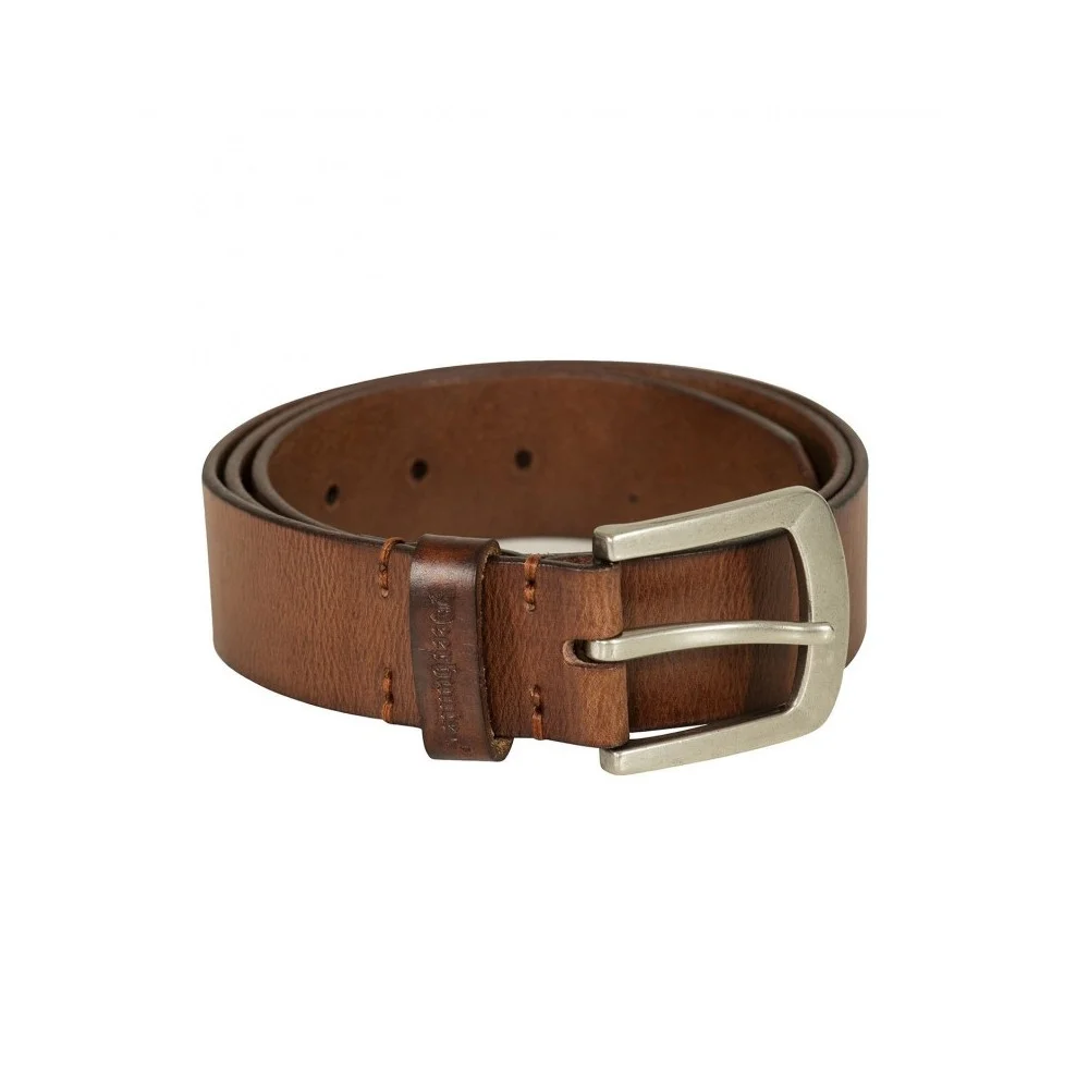 Poľovnícky kožený opasok DEERHUNTER Leather Belt width 4cm - Svetlo hnedá